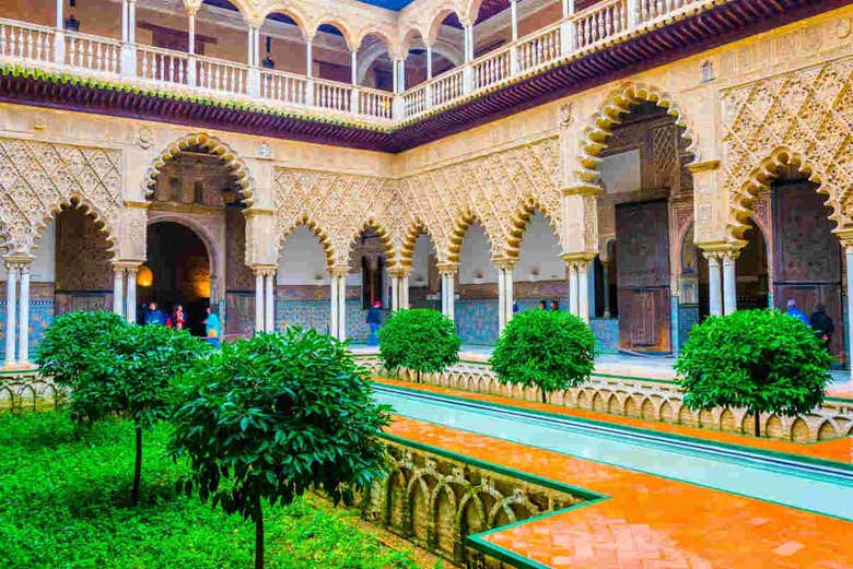 Patio de las Doncellas at the Alcazar